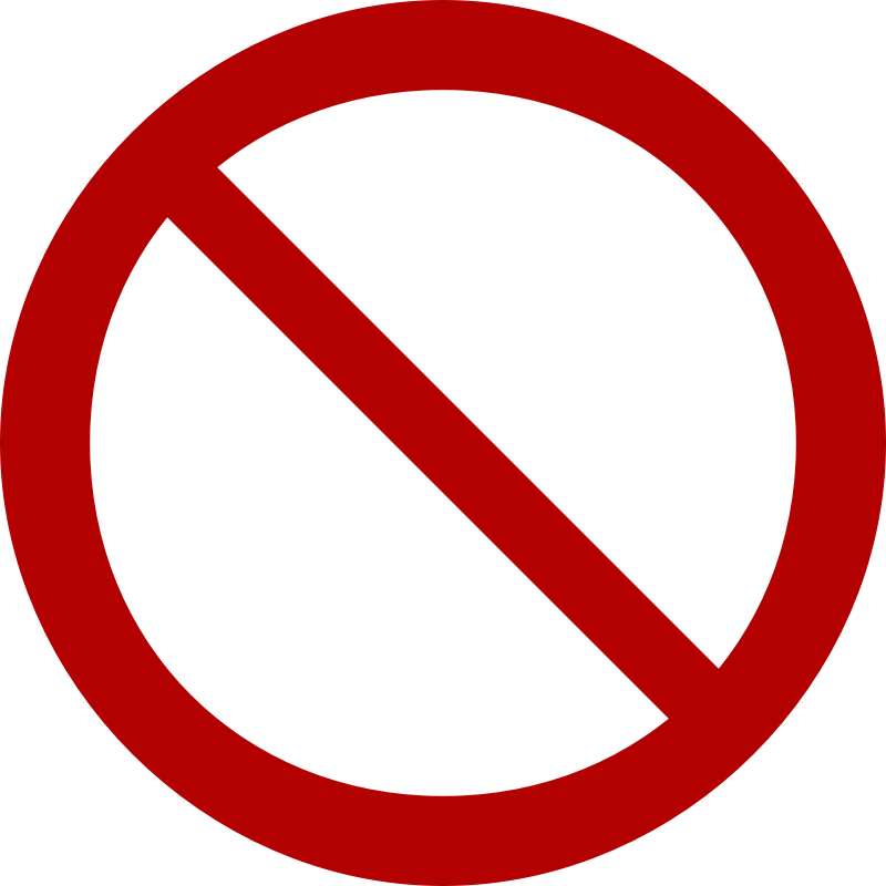 Prohibition Sign By Lol768   From Wikipedia  Http   En Wikipedia Org    