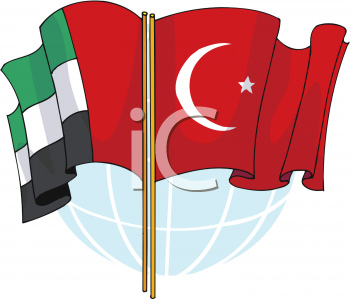 Royalty Free Turkey Flag Clipart