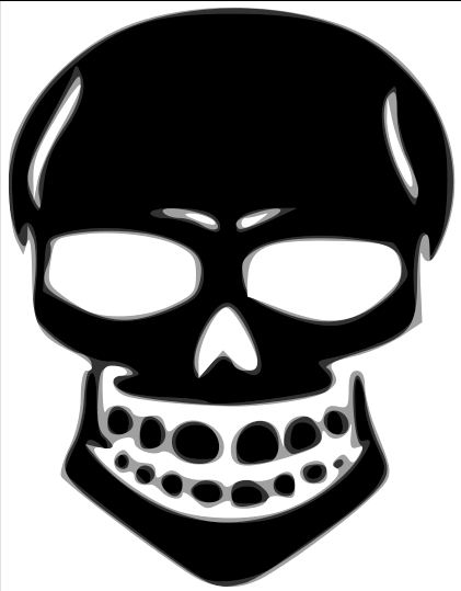 Skull Grin Evil   Http   Www Wpclipart Com Holiday Halloween Skull
