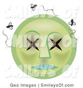 Smiley Clipart Stinky Dead Green Rotten Face For