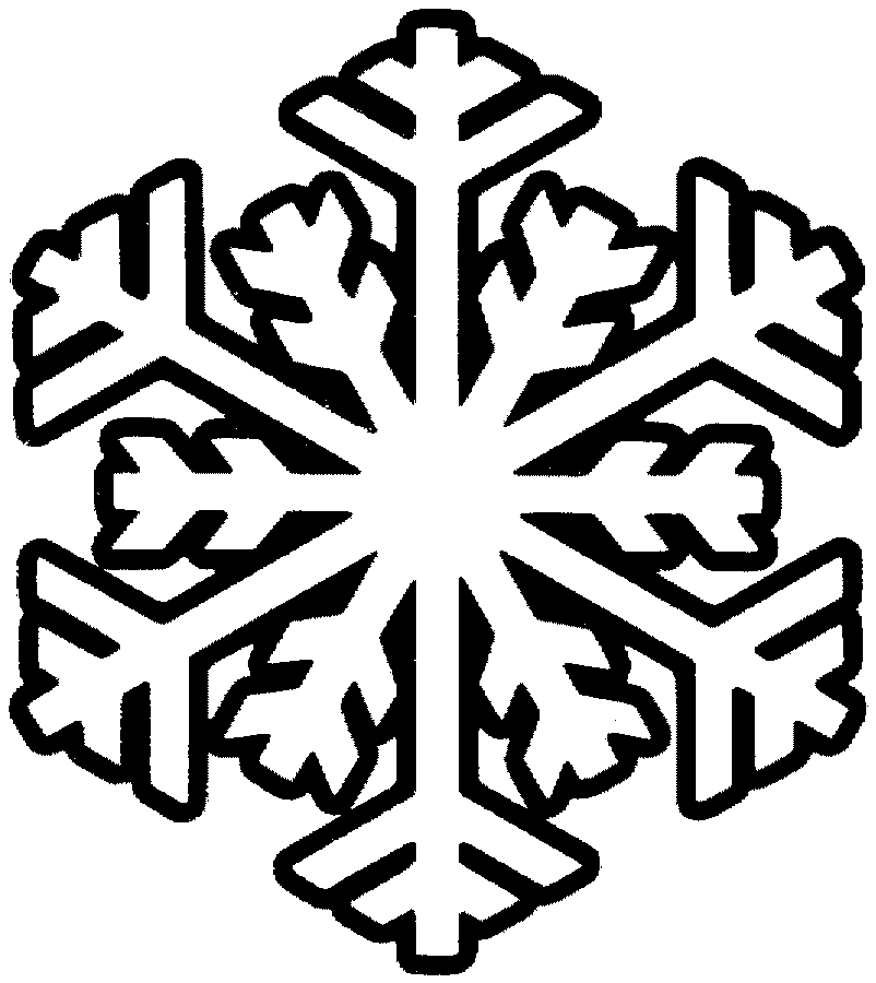 Snowflakes Decoration Coloring Page Photo For Kids To Draw Colors