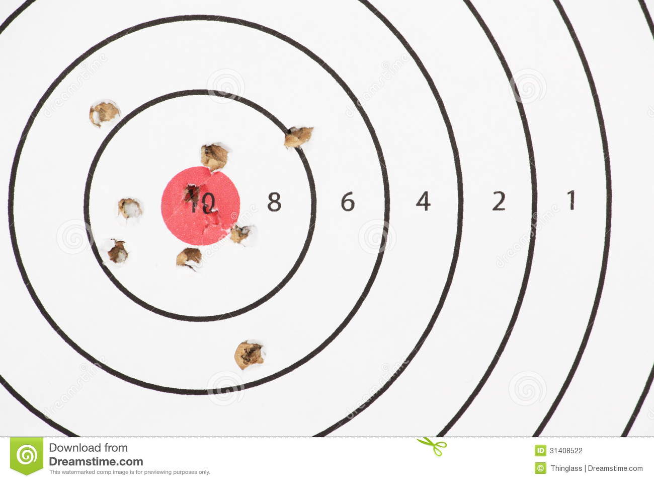 Target Shooting Clipart Shooting Target Bullet Holes