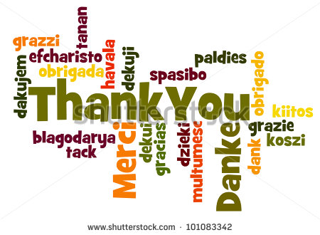 Thank You Word Cloud In Different Languages Stock Photo 101083342    
