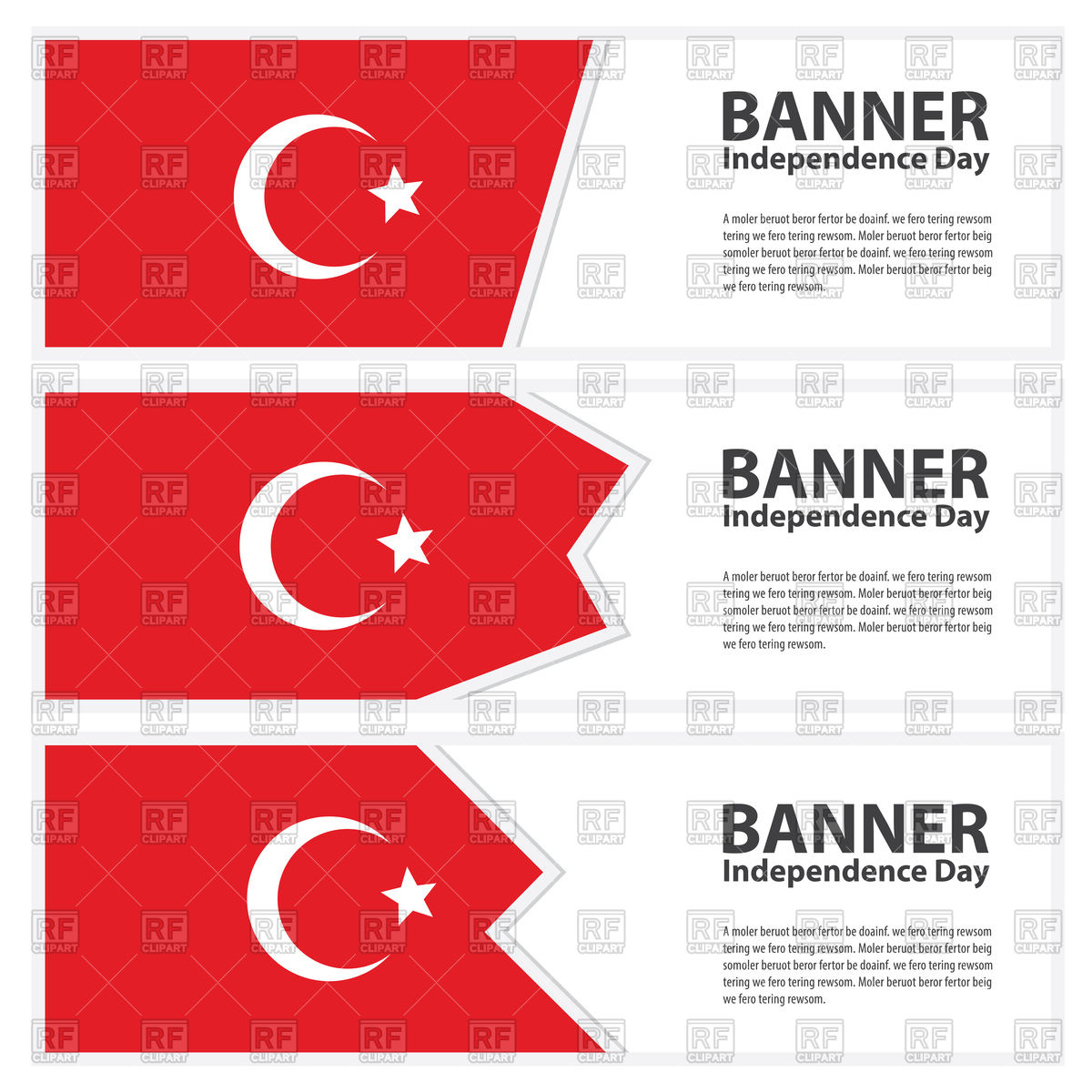 Turkey Flag Banners 89132 Download Royalty Free Vector Clipart  Eps
