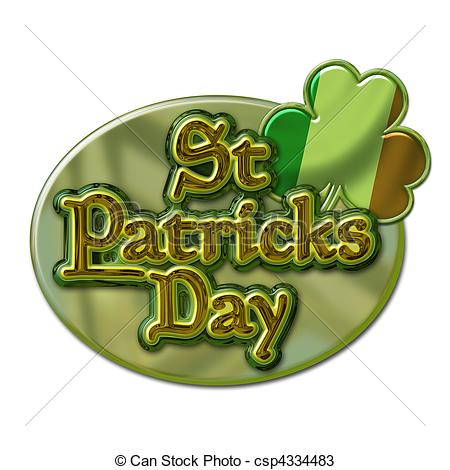 Drawings Of St Pats Day Oval   Graphic Of St Patricks Day Chrome