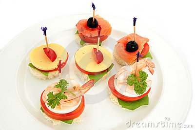 Finger Food Or Canape Royalty Free Stock Image   Image  4991476