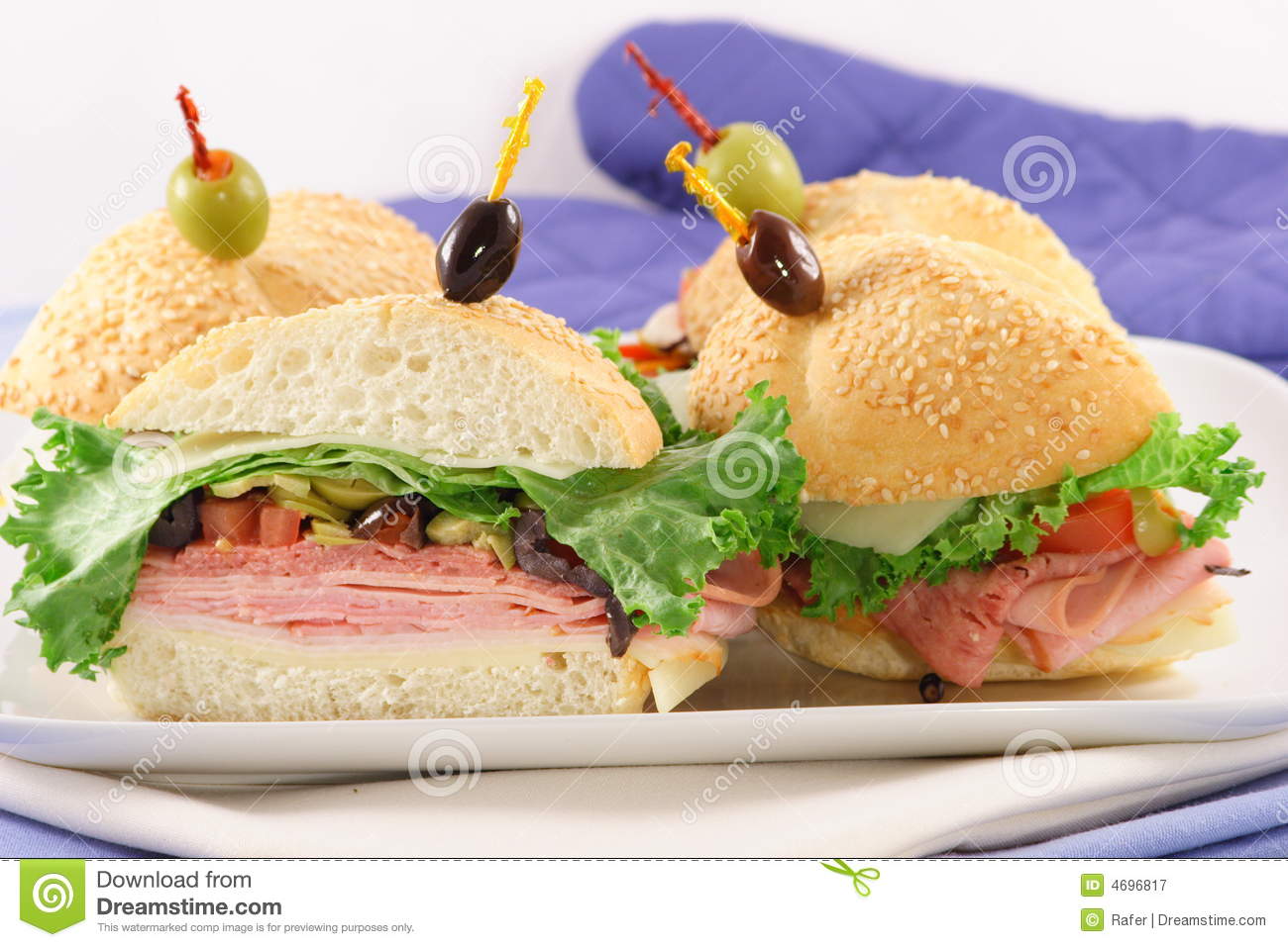 Finger Food Sandwiches Royalty Free Stock Photography   Image  4696817