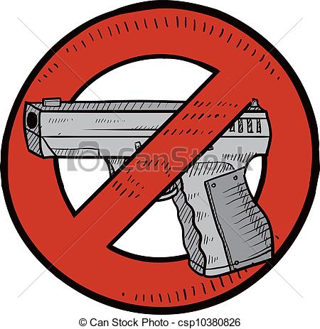 Gun Control    Csp10380826   Search Clipart Illustration Drawings