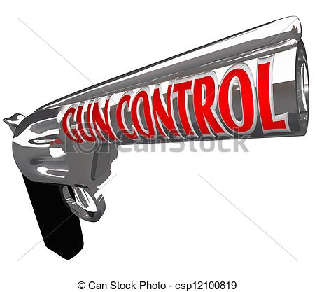 Gun Control Words Pistol Handgun Stop Violence   Csp12100819