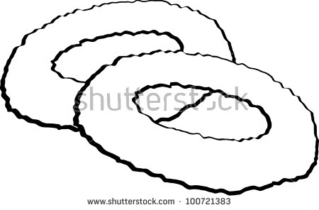 Onion Rings Clipart Onion Rings   Stock Vector
