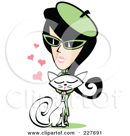 Royalty Free  Rf  Clipart Illustration Of A Retro Woman Artist Holding
