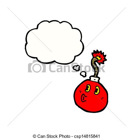 Vector   Cartoon Cherry Bomb   Stock Illustration Royalty Free