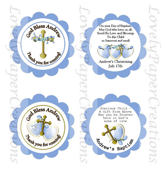 Baby Boy Baptism Clipart Personalized Baby Boy Baptism