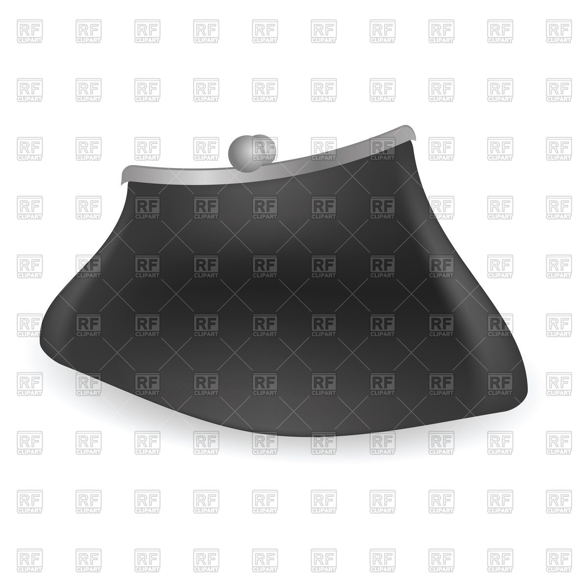 Black Leather Purse 54814 Download Royalty Free Vector Clipart  Eps