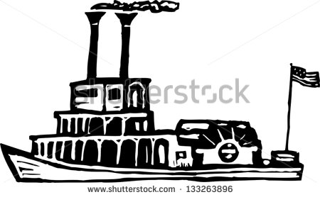 Boat Paddle Clipart Paddle Boat   Stock Vector