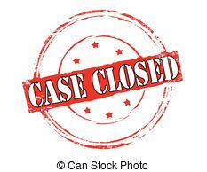 Case Closed   Rubber Stamp With Text Case Closed Inside