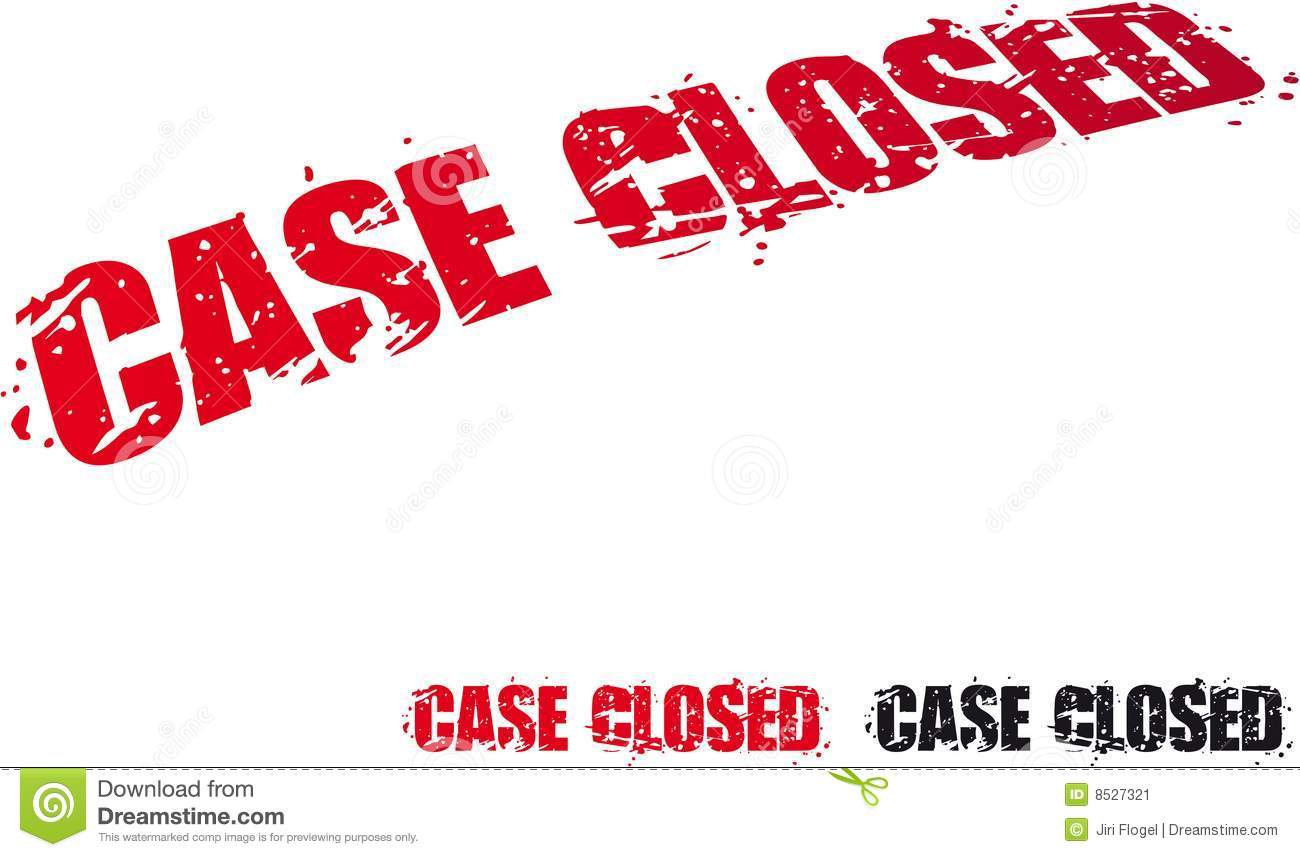 Case Closed Stock Image   Image  8527321