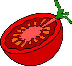 Cut Tomato Clip Art At Clker Com   Vector Clip Art Online Royalty