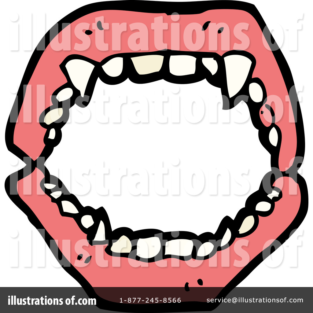 Fangs Clipart  1190946 By Lineartestpilot   Royalty Free  Rf  Stock