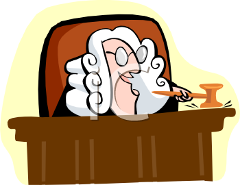 Free Clip Art Image  Cartoon Of A British Judge Wearing A White Wig