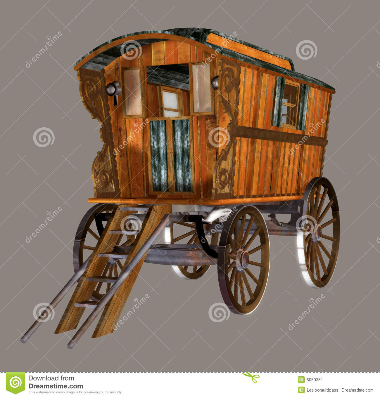 Gypsy Wagon Stock Image   Image  6050351