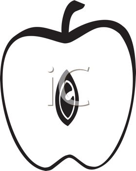 Half Clipart 0511 1204 3018 0259 Picture Of An Apple Cut In Half In A