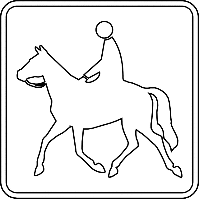 Horse Trail Outline
