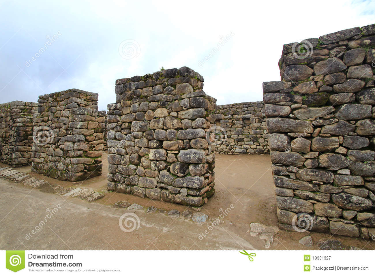 Inca S Temple Of Machu Picchu Royalty Free Stock Photography   Image    