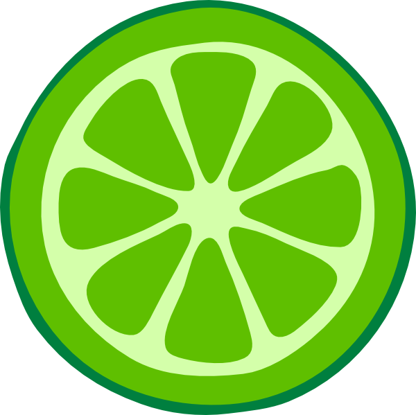 Lime Slice Clip Art At Clker Com   Vector Clip Art Online Royalty