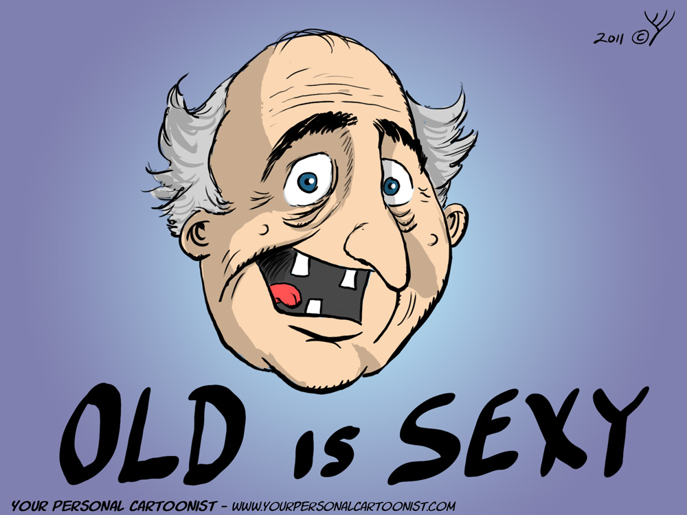 Old Grandpa Like Dude Screaming Assuringly That  Old Is Sexy