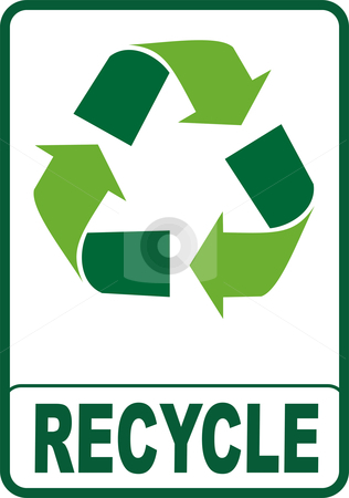 Recycle Sign Stock Vector Clipart Recycle Symbol Isolated With Green