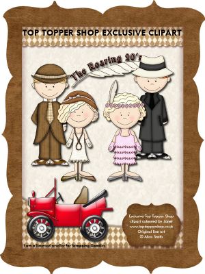 Roaring 20s Exclusive Clipart Coloured By Top Topper Shop