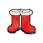Santa Boots Clipart And Illustration  510 Santa Boots Clip Art Vector
