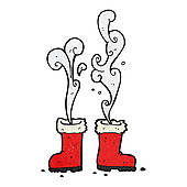 Santa Boots Clipart And Illustrations