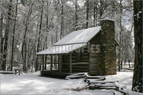 Snowy Cabin Pics