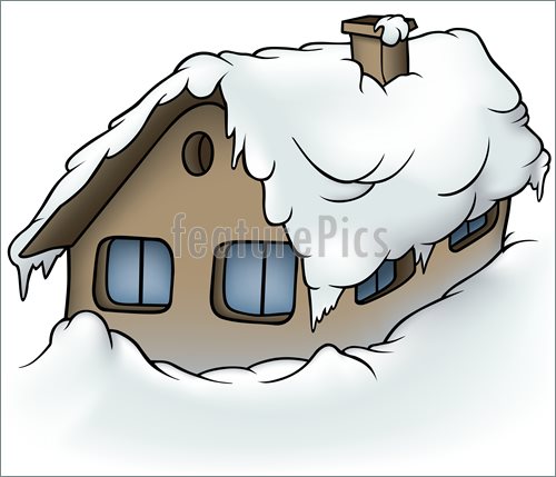 Snowy Cottage Illustration  Vector To Download At Featurepics Com