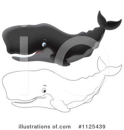 Sperm Whale Clipart  1125439 By Alex Bannykh   Royalty Free  Rf  Stock    
