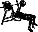 Vector Art Clip Art Action Barbells Bench Exercise Gym Health