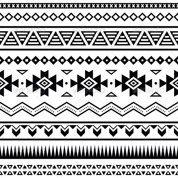 Aztec Mexican Seamless Pattern   Patterns Decorative