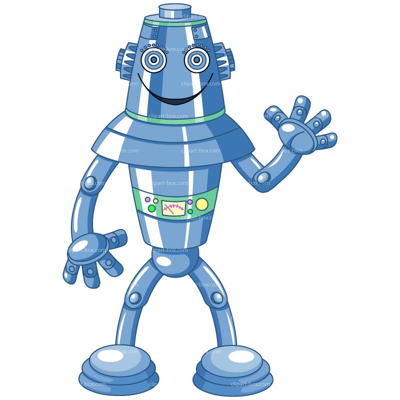 Clipart Funny Robot   Royalty Free Vector Design
