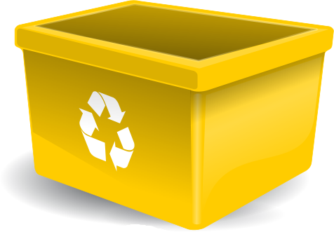 Com Household Recycle Recycle Bins Recycle Bin Yellow Png Html