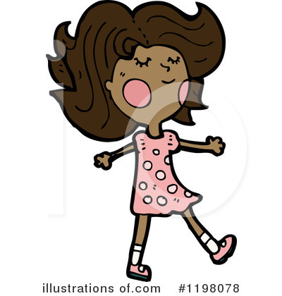 More Clip Art Illustrations Of Black Teen Girl