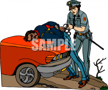 Police Clip Art Image  Cop Arresting A Suspect
