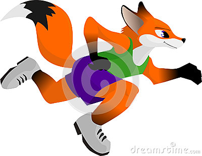 Running Fox Clipart Running Fox Cartoon Character