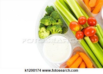 Stock Photo   Raw Veggie Tray  Fotosearch   Search Stock Images Mural