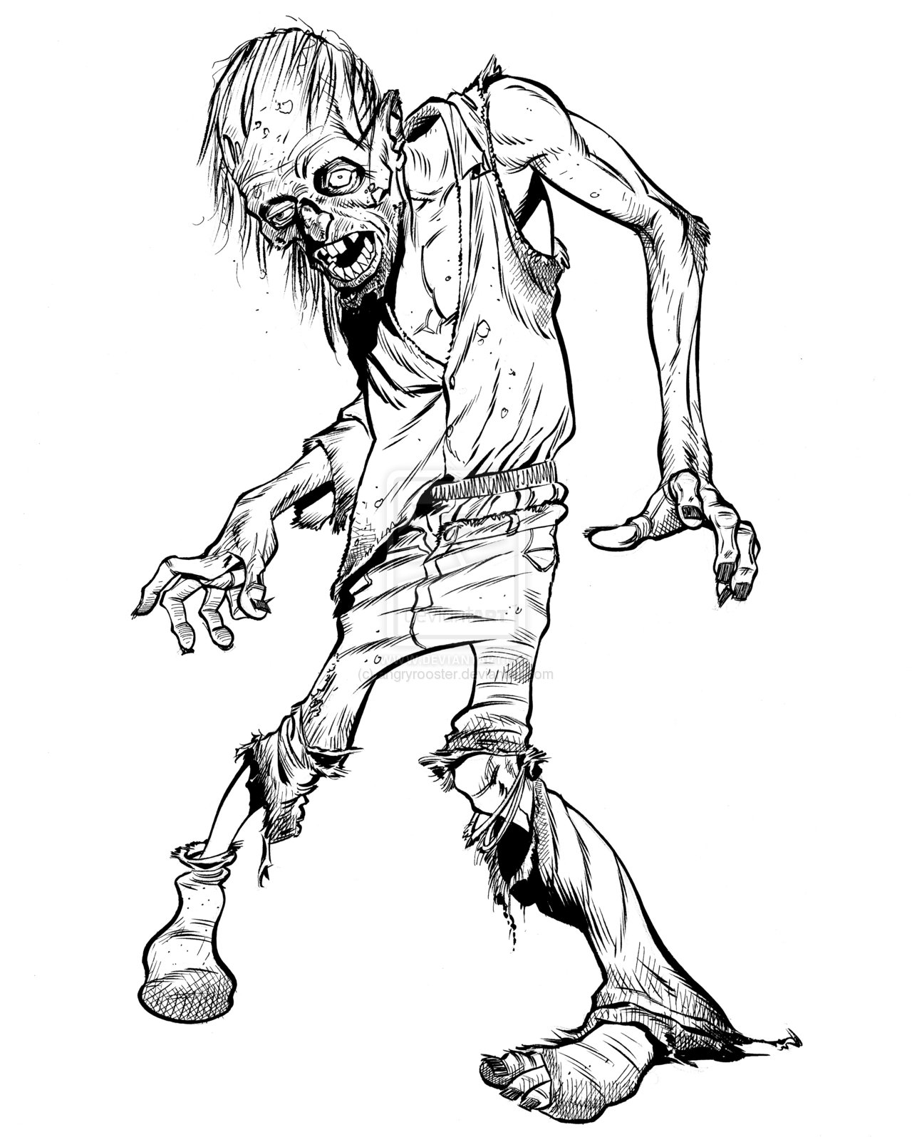 Zombie By Angryrooster On Deviantart