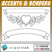 Accents   Borders Clipart Collection