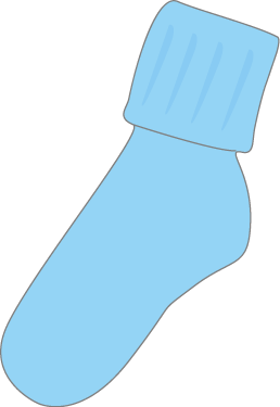 Blue Baby Sock Clip Art   Blank Blue Baby Sock  This Image Can Be    