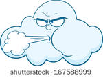 Cloud Blowing Wind Cartoon Clip Art Download 1000 Clip Arts  Page 1