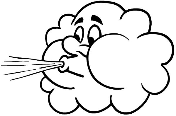 Cloud Blowing Wind Clip Art   Cliparts Co